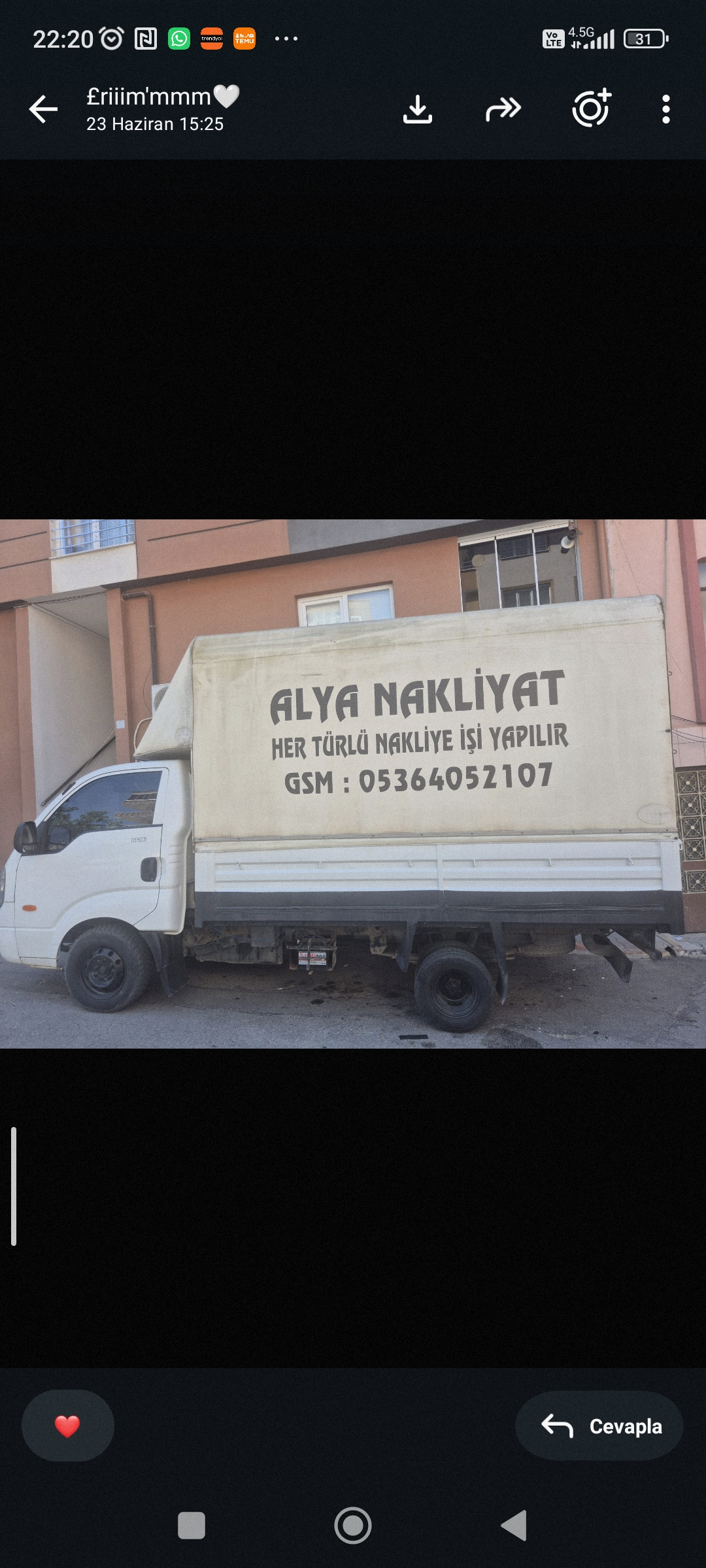 Alya nakliyat nakliye firması kapak görseli
