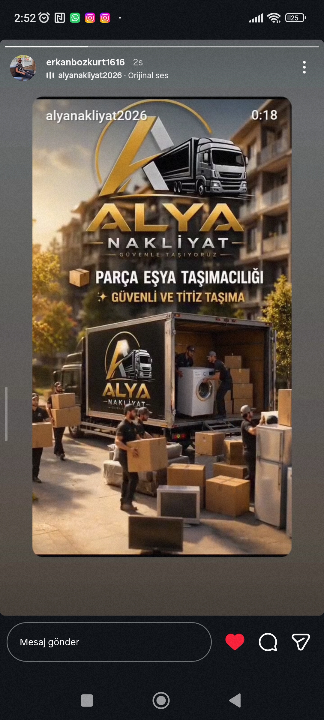 Alya nakliyat firma logosu